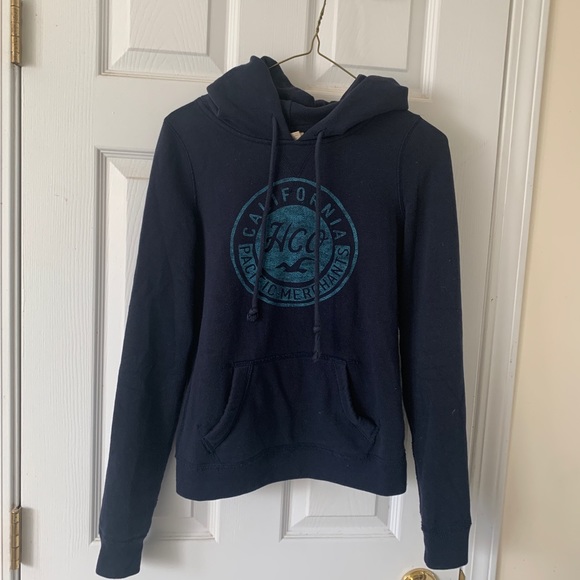 2/for$35 Hollister dark blue hoodie!! - Picture 2 of 5